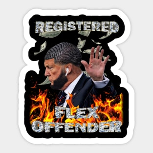 Certified flex offender Sticker